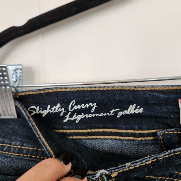 Penningtons Bootcut Jeans DC Dark Wash Stretchy High Waisted Rise Long Tall New - Picture 8 of 14